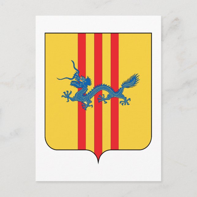 South Vietnam Coat of Arms Postcard (Front)