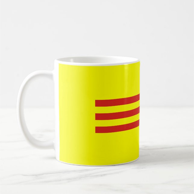 south vietnam flag coffee mug (Left)
