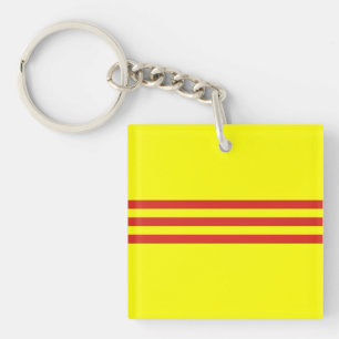 south vietnam flag key ring