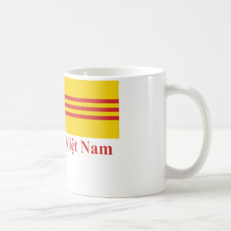 South Vietnam Flag with Name in Vietnamese Coffee Mug
