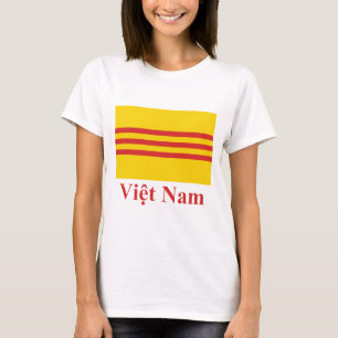 South Vietnam Flag with Name in Vietnamese T-Shirt