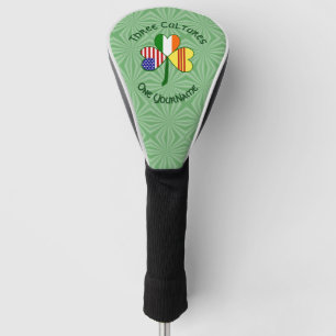 South Vietnam Ireland USA Shamrock Flag Personal Golf Head Cover