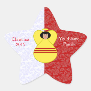 South Vietnamese Angel Flag on Red and White Star Sticker