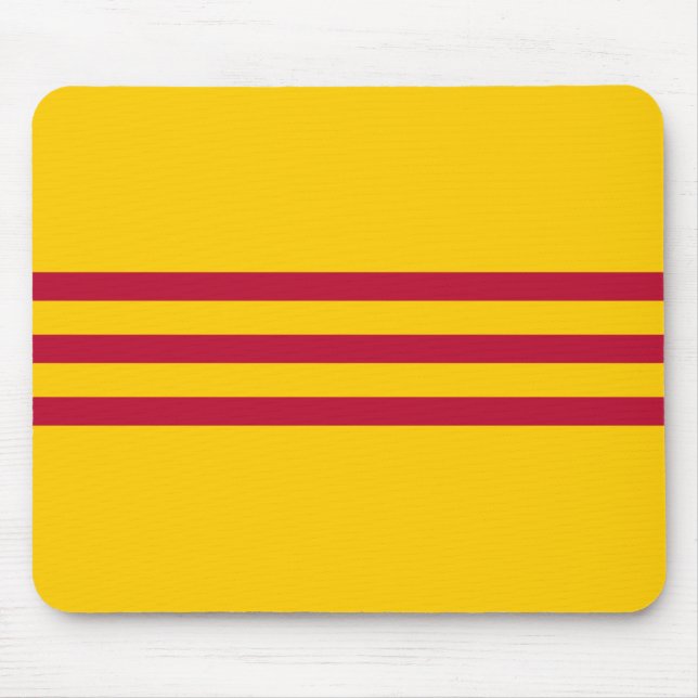 South Vietnamese Flag - Vietnam Cờ vàng ba sọc đỏ Mouse Mat (Front)