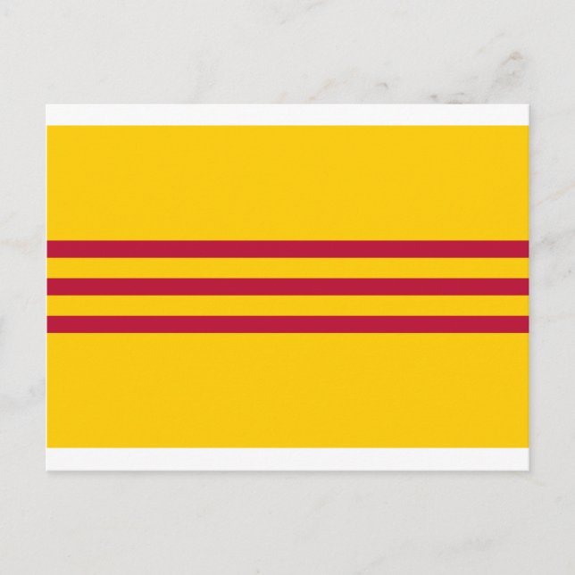 South Vietnamese Flag - Vietnam Cờ vàng ba sọc đỏ Postcard (Front)