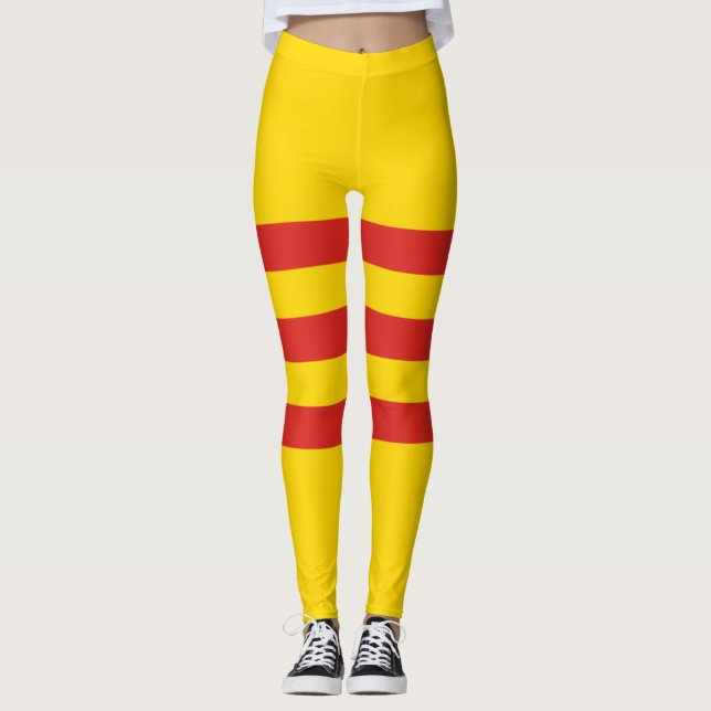 South Vietnamese Vietnam Flag Leggings (Front)