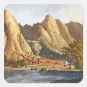 South view of Sewandroog, illustration from 'Twelv Square Sticker