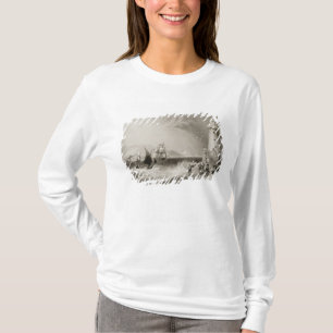 South Wall Lighthouse with Howth Hill T-Shirt