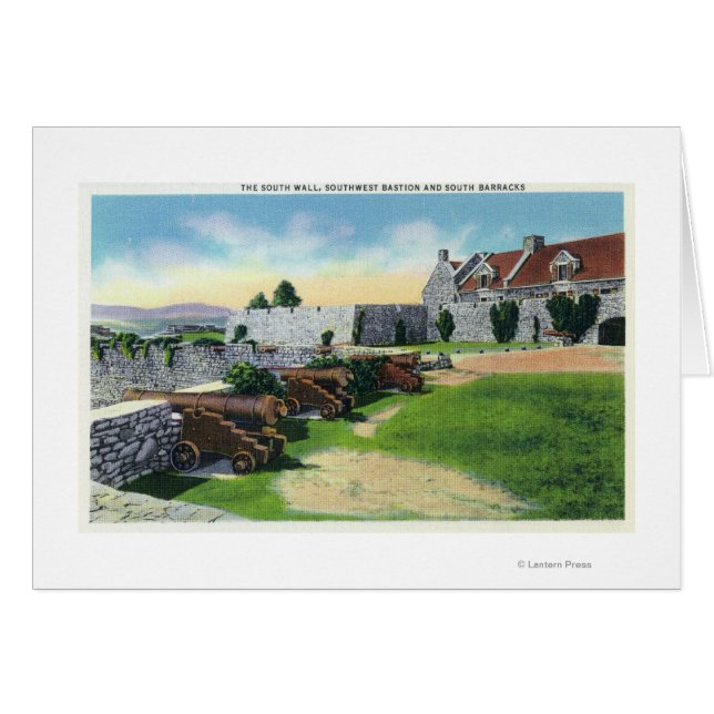 South Wall, Southwest Bastion, South Barracks (Front Horizontal)