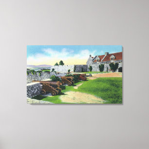 South Wall, Southwest Bastion, South Barracks Canvas Print