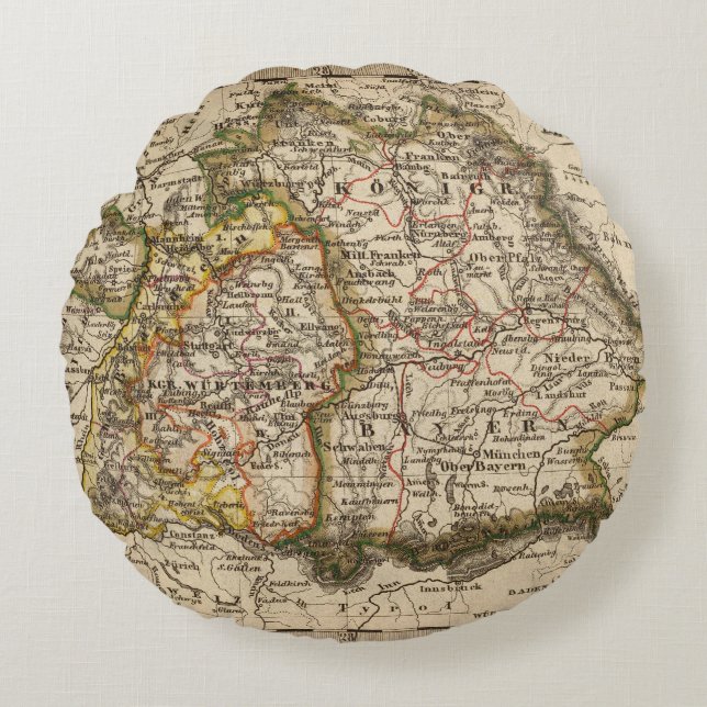 South West Germany Round Cushion (Front)