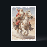 South West Santa Clause Christmas ride Holiday Card<br><div class="desc">South West Santa rides thru the  desert ,  bringing Christmas greetings.</div>
