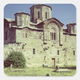 South-west view of the Church of Sveti Djordje Square Sticker