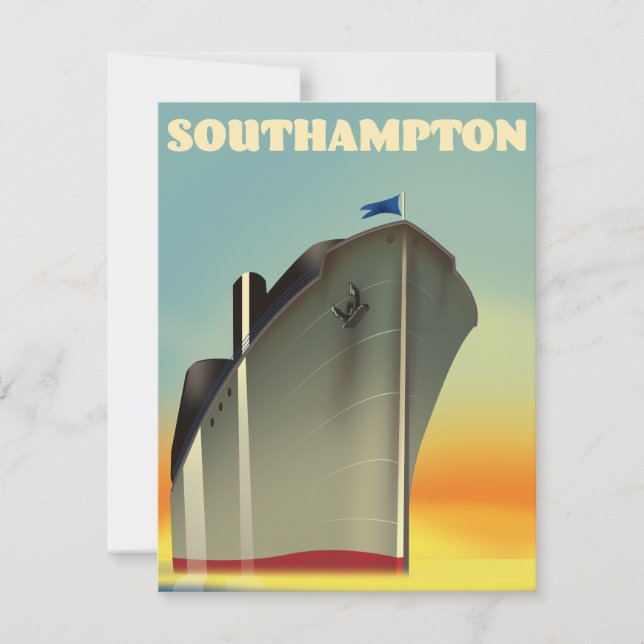 Southampton cruise liner travel poster (Front)