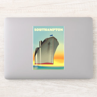 Southampton cruise liner travel poster