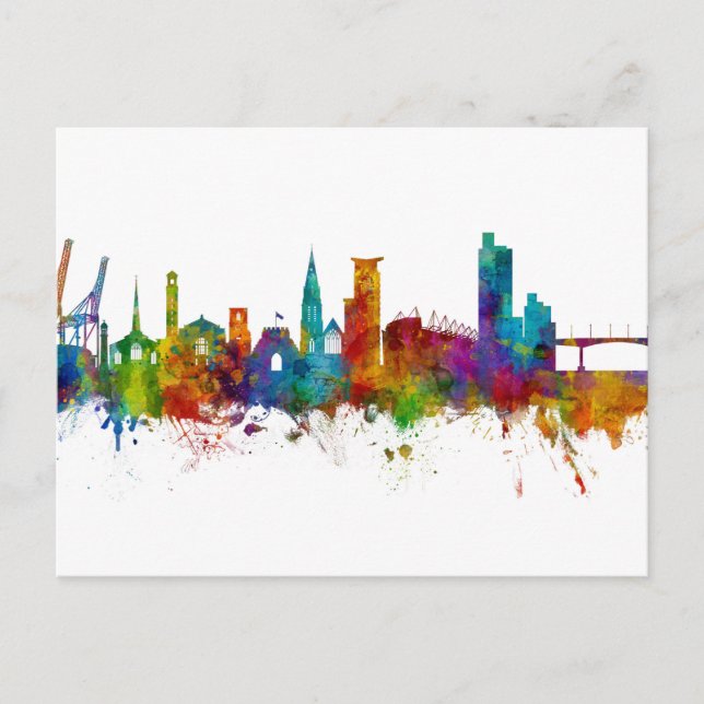 Southampton England Skyline Postcard (Front)