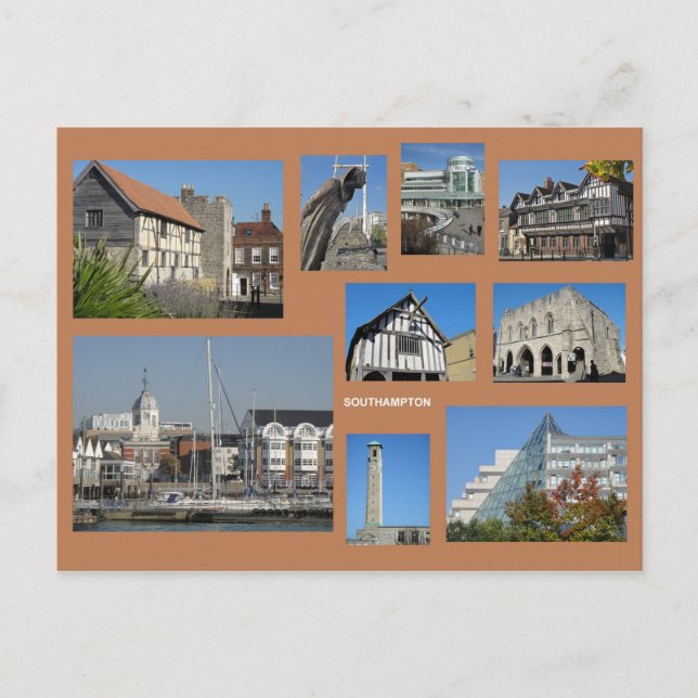 Southampton multi-image postcard (Front)