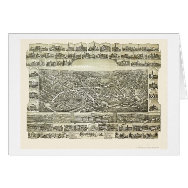 Southbridge, MA Panoramic Map - 1892 (Front Horizontal)