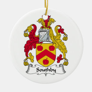 Southby Family Crest Ceramic Tree Decoration
