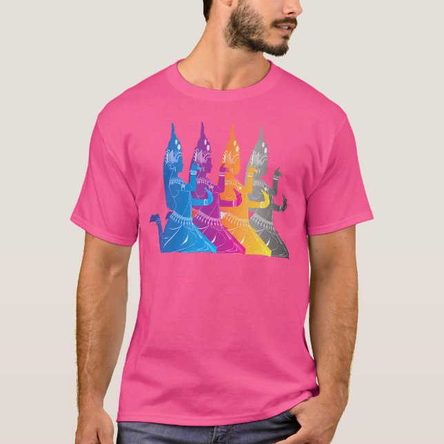 Southeast Asian Colourful Traditional Dance Thaila T-Shirt (Front)