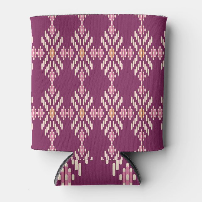 Southeast Asian: Retro Aboriginal Pattern Can Cooler (Front)