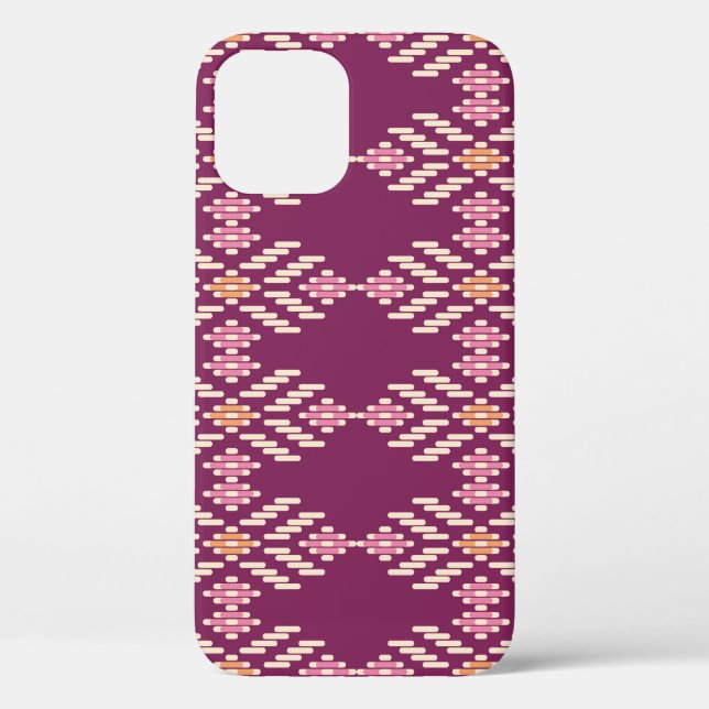 Southeast Asian: Retro Aboriginal Pattern Case-Mate iPhone Case (Back)