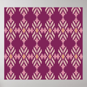 Southeast Asian: Retro Aboriginal Pattern Poster
