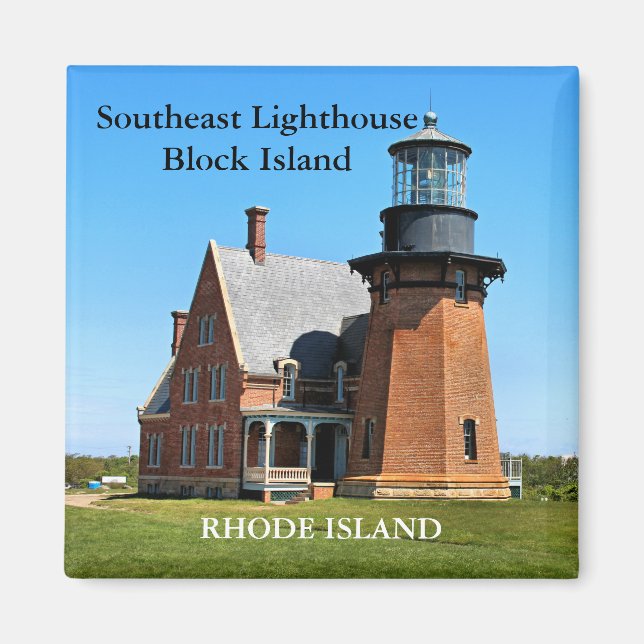 Southeast Lighthouse, Block Island RI Magnet (Front)