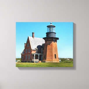 Southeast Lighthouse, Block Island Wrapped Canvas