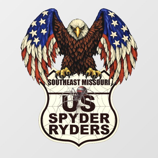 Southeast Missouri Ryders Chapter - Decal Eagle Lo (Sheet)