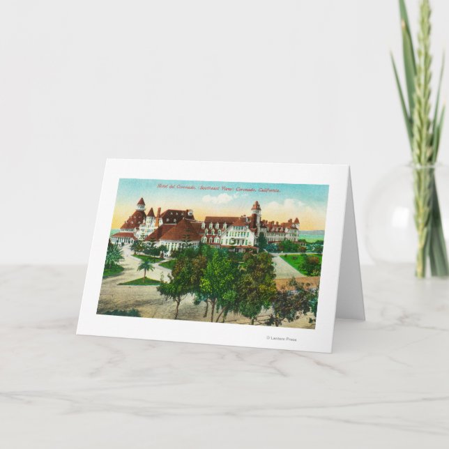 Southeastern View of the Hotel del Coronado Holiday Card (Front)