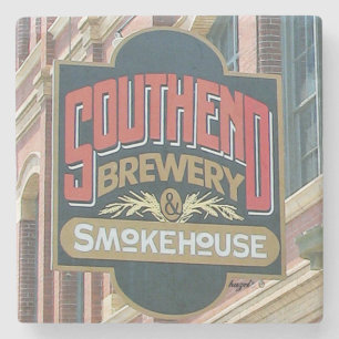 Southend Brewery And Smokehouse Charleston, SC. Stone Coaster