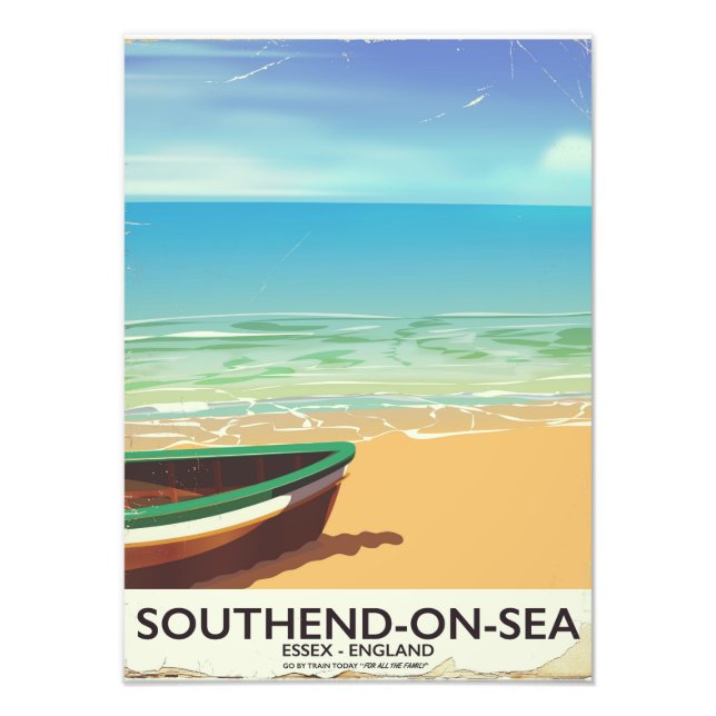 Southend-on-Sea, Essex Vintage travel poster (Front)