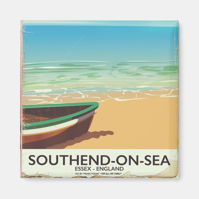 Southend-on-Sea, Essex Vintage travel poster Magnet (Front)