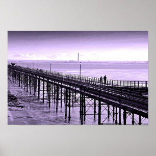 Southend on Sea Pier Beach Essex England Poster