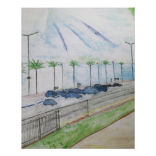 Southend Parking at dusk Poster