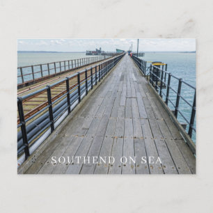 Southend Pier view postcard