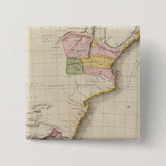Southern Africa 15 Cm Square Badge (Front)