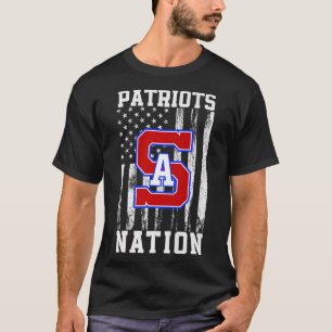 Southern Alamance Patriots Logo Nation Hs  T-Shirt