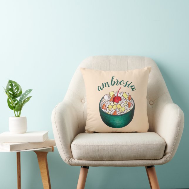 Southern Ambrosia Coconut Marshmallow Fruit Salad Cushion (Chair)