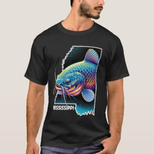Southern Angler Mississippi Catfish Fishermen Magn T-Shirt