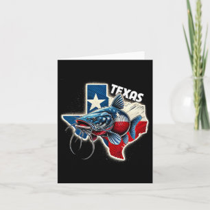 Southern Angler Texas Catfish Fishermen Texan Prid Card