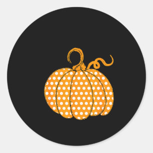 Southern Autumn Happy Fall Yall - Its Fall Lka Dot Classic Round Sticker