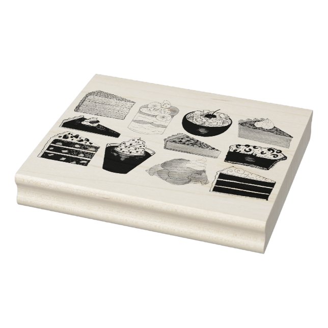 Southern Bakery Food Desserts USA American South Rubber Stamp (Stamp)