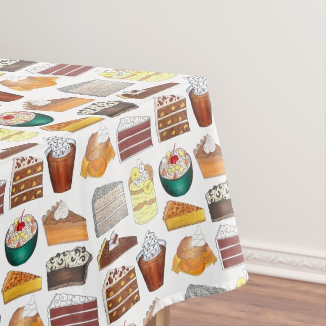 Southern Bakery Food Desserts USA American South Tablecloth (In Situ)