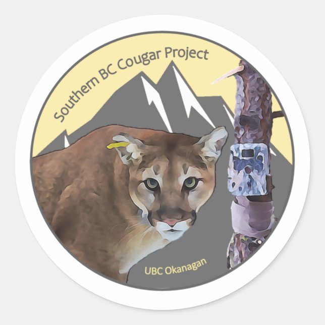 Southern BC Cougar stickers (Front)