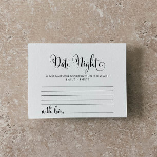 Southern Belle Calligraphy Date Night Idea Cards