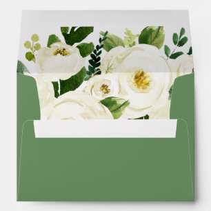 Southern Belle Floral Wedding Invitation Envelope