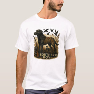 Southern Boy Hunting Dog Camo T-Shirt
