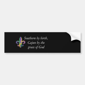 Southern by birth,Cajun by thegra... Bumper Sticker